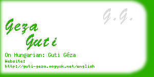geza guti business card