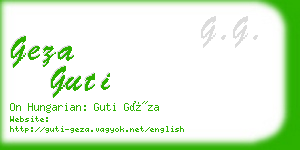 geza guti business card